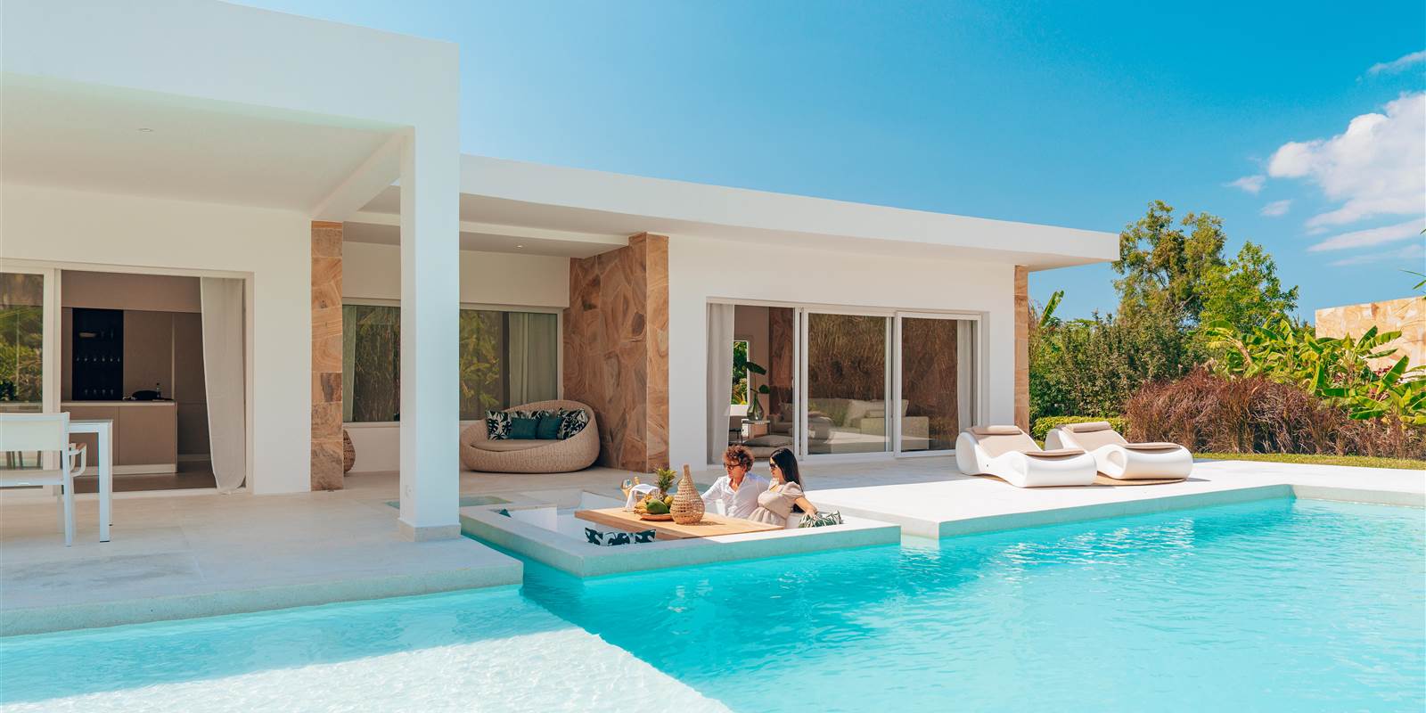 Luxury beachfront villa